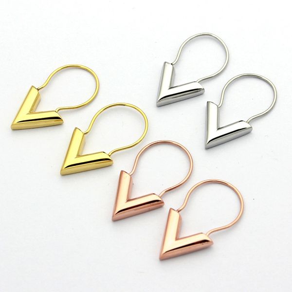 designer stud brand stainless steel earrings 18k gold rose silver simple earrings for fashion lovers' gifts and cocktail parties, Golden;silver
designer stud brand stainless steel earrings 18k gold rose silver simple earrings for fashion lovers' gifts and cocktail parties, Golden;silver