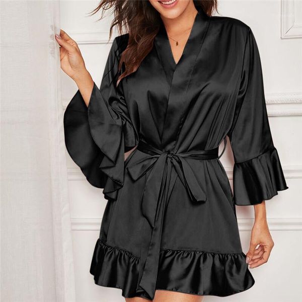women's sleepwear silk robe women nightwear transparent underwear g-string a set bath pajamas lingerie nightgown black1, Black;red
women's sleepwear silk robe women nightwear transparent underwear g-string a set bath pajamas lingerie nightgown black1, Black;red