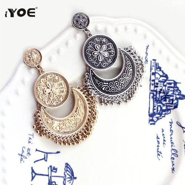 iyoe jewelry dangle boho ethnic drop earring hollow silver color coin round dangle metal tassel earrings women antique
iyoe jewelry dangle boho ethnic drop earring hollow silver color coin round dangle metal tassel earrings women antique