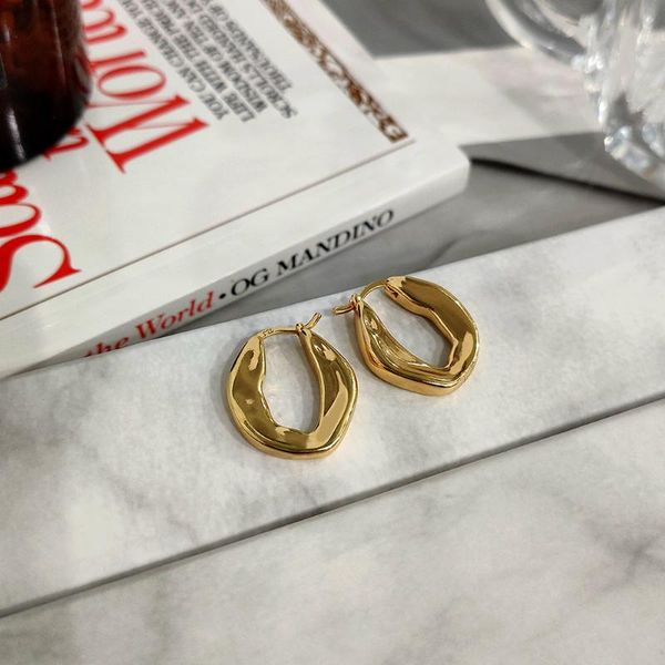 hoop & huggie just feel minimalist irregular chunky o shaped earrings gold color solid brass simple stylish statement jewelry, Golden;silver
hoop & huggie just feel minimalist irregular chunky o shaped earrings gold color solid brass simple stylish statement jewelry, Golden;silver
