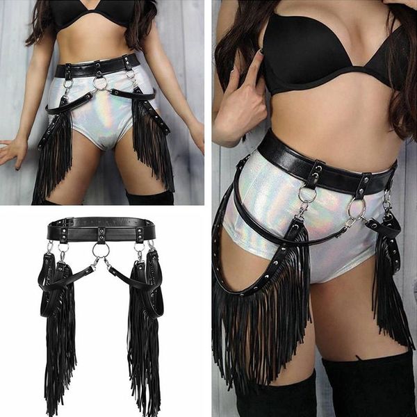 pu leather handmade tassel harness waist belts women punk body bandage skirt belt party clothes for lady, Black;brown
pu leather handmade tassel harness waist belts women punk body bandage skirt belt party clothes for lady, Black;brown