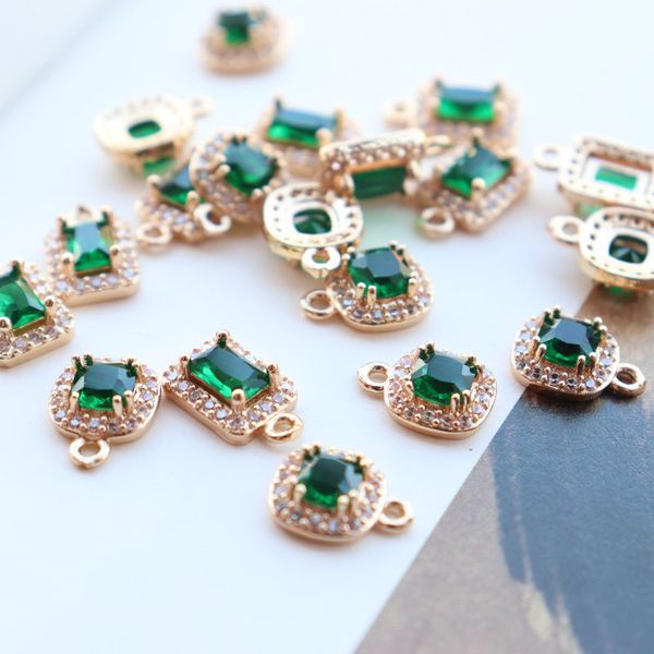classic square shape micro pave emerald gemstone charm pendant for jewelry making, Bronze;silver
classic square shape micro pave emerald gemstone charm pendant for jewelry making, Bronze;silver
