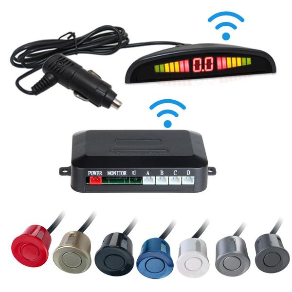 car rear view cameras& parking sensors wireless auto parktronic sensor 4 system reversing radar monitor detector led display black/ white 7
car rear view cameras& parking sensors wireless auto parktronic sensor 4 system reversing radar monitor detector led display black/ white 7