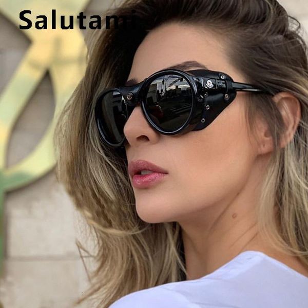 sunglasses unique rivet punk polarized for women 2021 black leather frame round sun glasses female hip hop shades, White;black
sunglasses unique rivet punk polarized for women 2021 black leather frame round sun glasses female hip hop shades, White;black