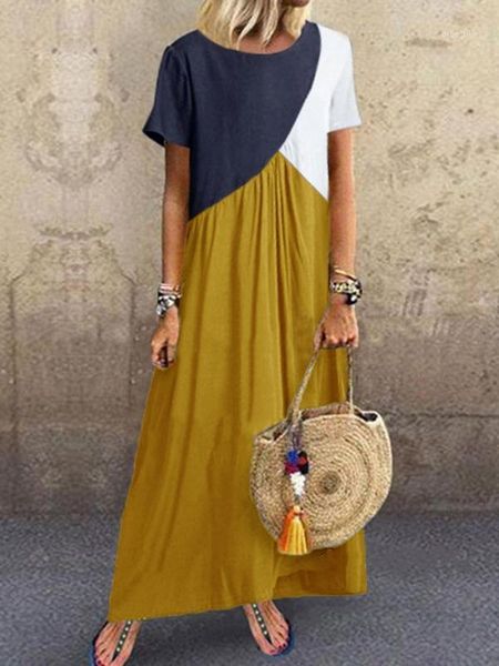 casual dresses women long maxi for woman vestidos dress beach patchwork color loose plus size dress1, Black;gray
casual dresses women long maxi for woman vestidos dress beach patchwork color loose plus size dress1, Black;gray