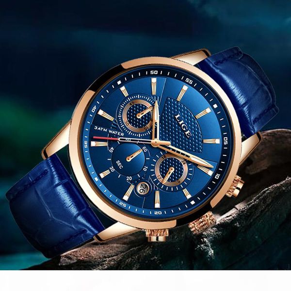 2020 lige men's watches fashion sports quatz watch leather strap men multifunction wristwatch waterpoof clock relogio masculino, Slivery;brown
2020 lige men's watches fashion sports quatz watch leather strap men multifunction wristwatch waterpoof clock relogio masculino, Slivery;brown