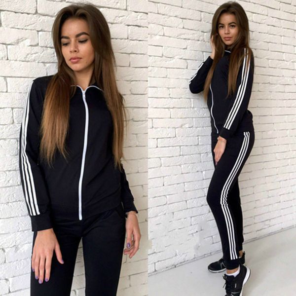 women's sportswear 2-piece suit sportswear jogging sport long sleeve cardigan pants suit sweatshirt, Gray
women's sportswear 2-piece suit sportswear jogging sport long sleeve cardigan pants suit sweatshirt, Gray