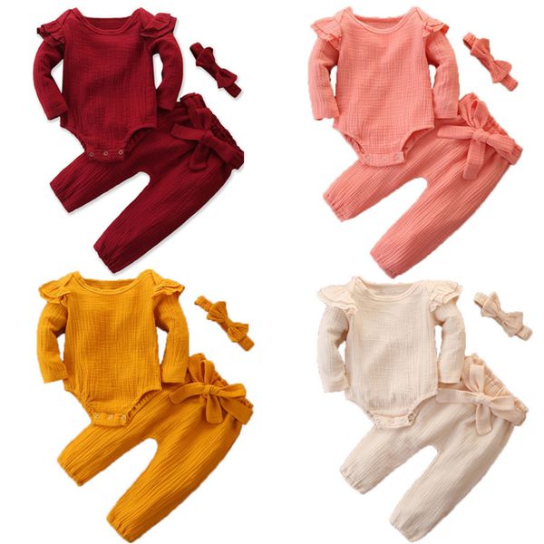 4 color baby girls outfits костюм малышей rupkler с длинным рукавом ползунки топы детские повседневные одежды девушки хлопковые брюки оголов, White 
4 color baby girls outfits костюм малышей rupkler с длинным рукавом ползунки топы детские повседневные одежды девушки хлопковые брюки оголов, White