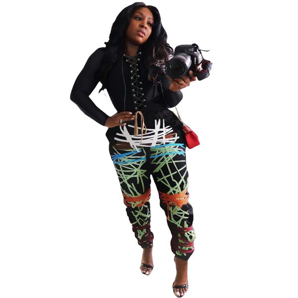 ly european and american womens clothing independent station contrasting color thread printed pants corns strap two-piece suit, Black;white
ly european and american womens clothing independent station contrasting color thread printed pants corns strap two-piece suit, Black;white