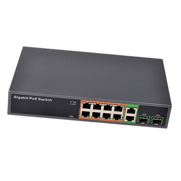 network switches pse1008gsr 10/100/1000 mbps poe switch 8 port + 2 uplink 2sfp 150w power supply switch(eu plug)
network switches pse1008gsr 10/100/1000 mbps poe switch 8 port + 2 uplink 2sfp 150w power supply switch(eu plug)