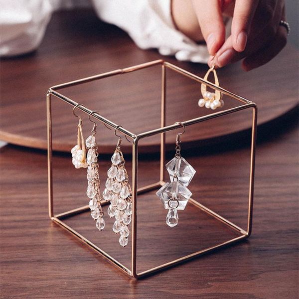 nordic golden jewelry display rack simple ornaments cubic metal storage stand minimalist earrings bracelet organizer holder
nordic golden jewelry display rack simple ornaments cubic metal storage stand minimalist earrings bracelet organizer holder