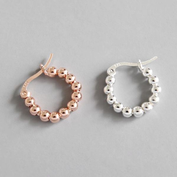 hoop & huggie real 925 sterling silver minimalist bead beads earrings for women handmade brinco boutique fine jewelry accessories gift, Golden;silver
hoop & huggie real 925 sterling silver minimalist bead beads earrings for women handmade brinco boutique fine jewelry accessories gift, Golden;silver