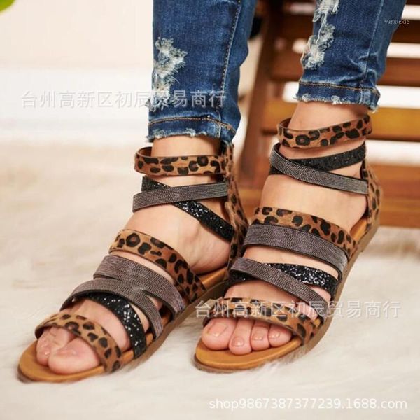 large size sandals women's new leopard print rhinestone fish mouth loop strap flat bottom roman sandal in summer 20201, Black
large size sandals women's new leopard print rhinestone fish mouth loop strap flat bottom roman sandal in summer 20201, Black