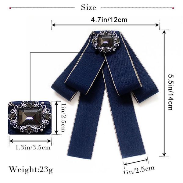 female geometric ribbon bow tie for women square crystal pin shirt suit bowtie clothing jewelry acc qylpag, Black;gray
female geometric ribbon bow tie for women square crystal pin shirt suit bowtie clothing jewelry acc qylpag, Black;gray