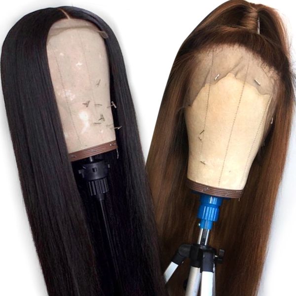 13*4 straight lace front human hair wigs for women natural & jet black #1 #2 #4 brown remy brazilian wig 130% plucked slove hair, Black;brown
13*4 straight lace front human hair wigs for women natural & jet black #1 #2 #4 brown remy brazilian wig 130% plucked slove hair, Black;brown