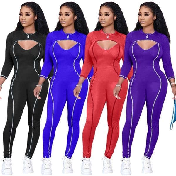s-2xl women ladies 2piece outfit skinny romper bodycone jumpsuit with cropped coat jacket tracksuits tight bodysuit hollow out neck gg11403, White
s-2xl women ladies 2piece outfit skinny romper bodycone jumpsuit with cropped coat jacket tracksuits tight bodysuit hollow out neck gg11403, White