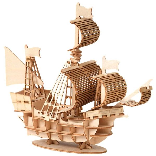 DIY Sailing Ship Toys 3D Wooden Puzzle Toy Assembly Model Wood Craft Kits Desk Decoration for Children Kids
DIY Sailing Ship Toys 3D Wooden Puzzle Toy Assembly Model Wood Craft Kits Desk Decoration for Children Kids