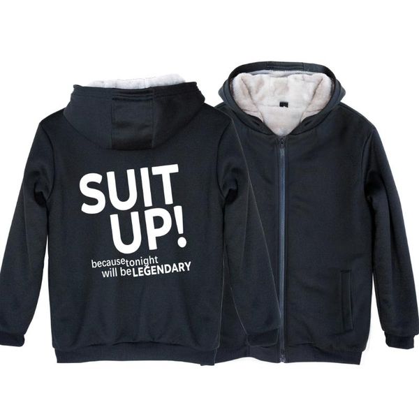 man boy parkas full zip coat himym suit up because tonight will be legendary plus velvet autumn winter couple clothes ziiart, Black
man boy parkas full zip coat himym suit up because tonight will be legendary plus velvet autumn winter couple clothes ziiart, Black