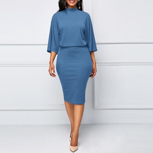 2020 womens 3/4 sleeve bodycon dress ladies summer casual work solid color dress1, Black;gray
2020 womens 3/4 sleeve bodycon dress ladies summer casual work solid color dress1, Black;gray