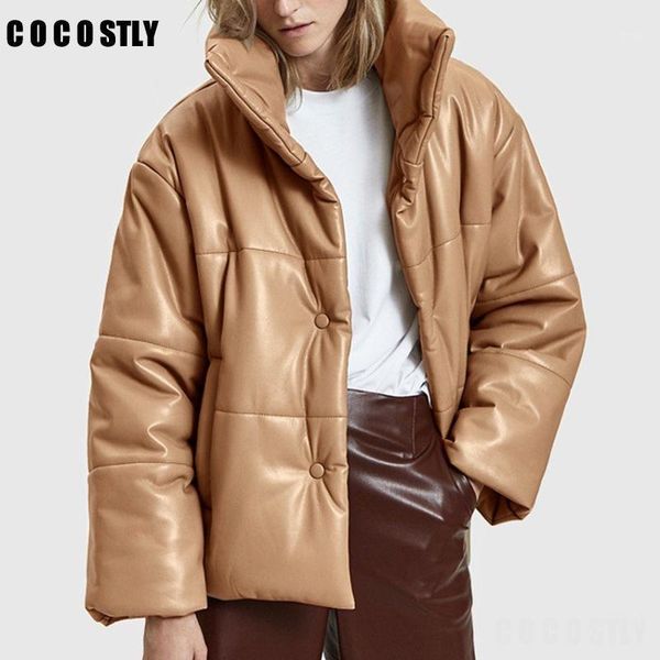 2020 winter coat women thick warm cotton pu faux leather parkas pockets solid jackets coats female casual loose paraks outwear1, Black
2020 winter coat women thick warm cotton pu faux leather parkas pockets solid jackets coats female casual loose paraks outwear1, Black