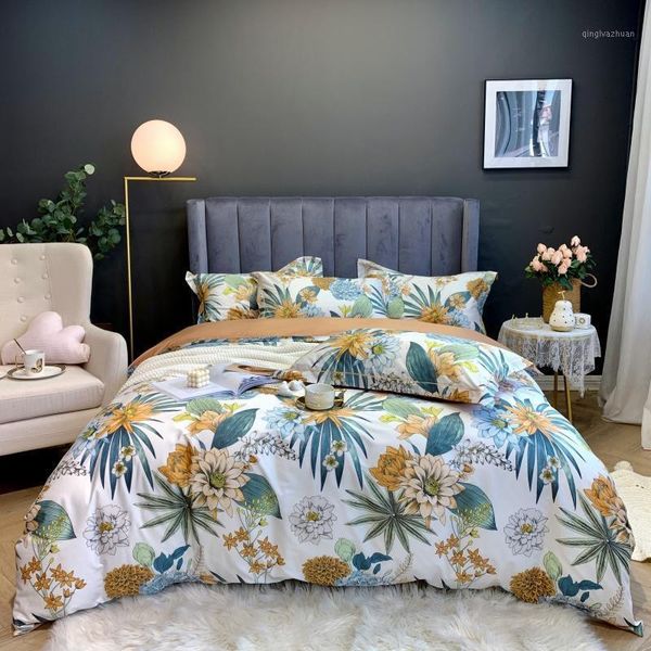 luxury silkly egyptian cotton flowers printing bedding set double duvet cover set bed linen fitted sheet pillowcase home textile1
luxury silkly egyptian cotton flowers printing bedding set double duvet cover set bed linen fitted sheet pillowcase home textile1