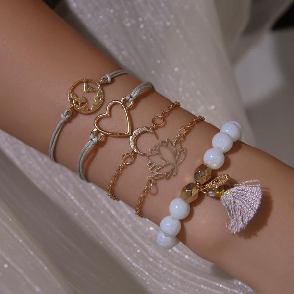 fashion set bracelet beaded combination set tassel bracelet creative love map ethnic female fashion jewelry gift, Black
fashion set bracelet beaded combination set tassel bracelet creative love map ethnic female fashion jewelry gift, Black