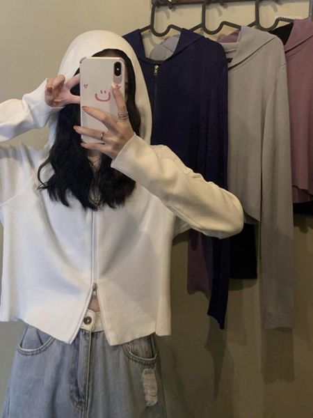 women's hoodies & sweatshirts autumn 2021 korean version of short slim versatile hooded long sleeve women's thin coat1, Black
women's hoodies & sweatshirts autumn 2021 korean version of short slim versatile hooded long sleeve women's thin coat1, Black