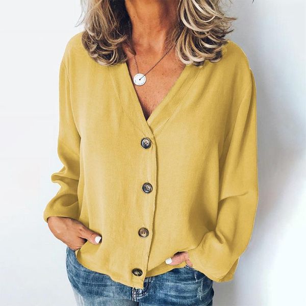2020 new button blouses shirts women summer casual long sleeve blouses ladies fashion loose solid femme clothes1, White
2020 new button blouses shirts women summer casual long sleeve blouses ladies fashion loose solid femme clothes1, White