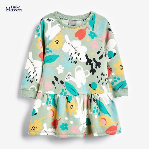 girl's dresses little maven 2021 dress leaf flower girls long sleeve autumn baby party toddler clothes cotton 1-6years, Red;yellow
girl's dresses little maven 2021 dress leaf flower girls long sleeve autumn baby party toddler clothes cotton 1-6years, Red;yellow