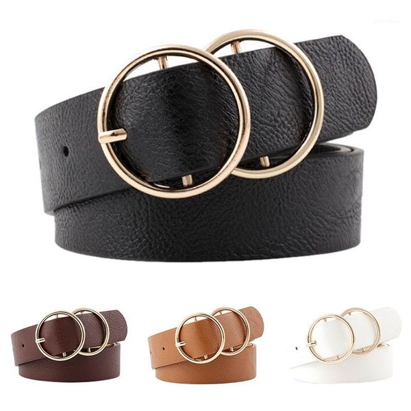 belts women faux leather belt double ring round circle buckle fashion punk o for belt1, Black;brown
belts women faux leather belt double ring round circle buckle fashion punk o for belt1, Black;brown