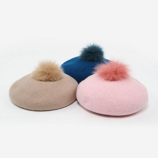 berets 202110-fensheng- pompon wool beautiful color lady beret hat women leisure painter, Blue;gray
berets 202110-fensheng- pompon wool beautiful color lady beret hat women leisure painter, Blue;gray