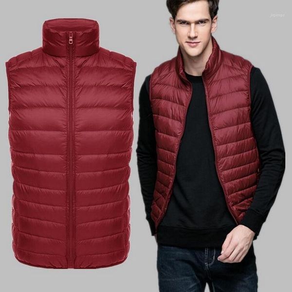 men's vests men's warm ultralight thin down jackets men solid fashion winter vest male lightweight coats brand1, Black;white
men's vests men's warm ultralight thin down jackets men solid fashion winter vest male lightweight coats brand1, Black;white