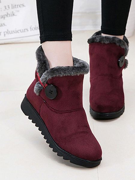big size female short boots winter boots woman warm plush comfortable for women retro suede snow, Black
big size female short boots winter boots woman warm plush comfortable for women retro suede snow, Black