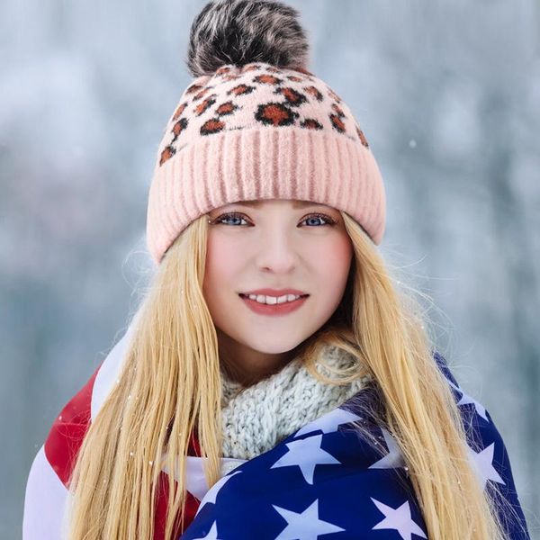 beanie/skull caps women winter hat classic leopard print warm knit beanie cap with big faux fur pom skullies soft casual fashion 2021, Blue;gray
beanie/skull caps women winter hat classic leopard print warm knit beanie cap with big faux fur pom skullies soft casual fashion 2021, Blue;gray