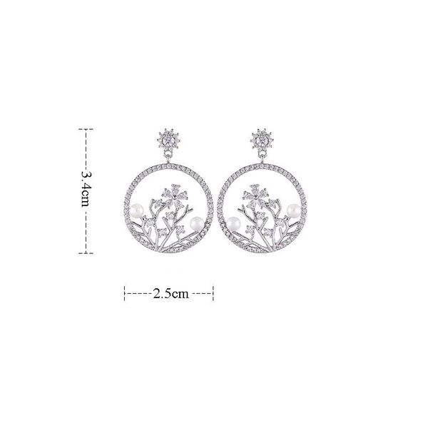hoop & huggie european and american creative earrings simple hollow flower plant pearl jewelry fashion personality accessories wholes, Golden;silver
hoop & huggie european and american creative earrings simple hollow flower plant pearl jewelry fashion personality accessories wholes, Golden;silver