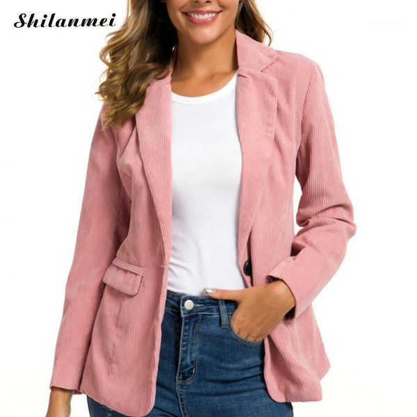 corduroy jacket women pink casual blazers and jackets 2020 autumn fashion outwear ladies office jacket elegant chaqueta mujer1, White;black
corduroy jacket women pink casual blazers and jackets 2020 autumn fashion outwear ladies office jacket elegant chaqueta mujer1, White;black