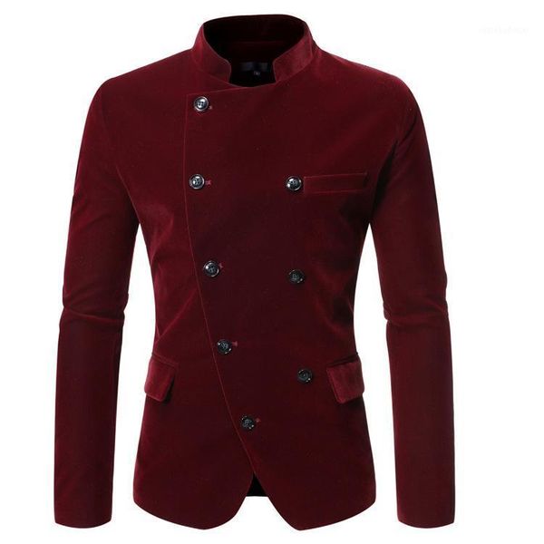 men's brand new fashion casual double-breasted stand-up suit business suit wedding man men jacket men blazer1, White;black
men's brand new fashion casual double-breasted stand-up suit business suit wedding man men jacket men blazer1, White;black