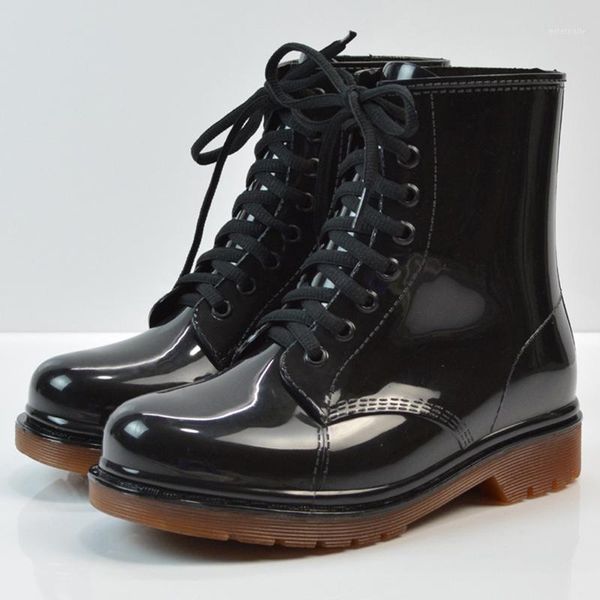 boots rain women shoes low heel ankle booties sneakers rubber galoshes water lace up rainboots for raining big size1, Black
boots rain women shoes low heel ankle booties sneakers rubber galoshes water lace up rainboots for raining big size1, Black