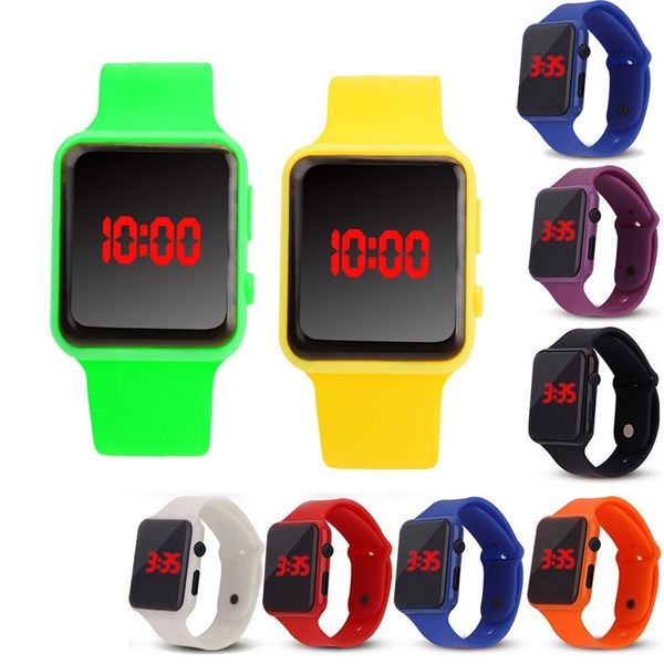 children's electronic led watch designer watch luxury led light watch men women wristwatch slicone quartz watches 12color e121406, Blue
children's electronic led watch designer watch luxury led light watch men women wristwatch slicone quartz watches 12color e121406, Blue