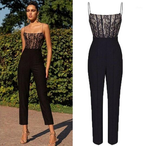 summer womens summer lace jumpsuit sleeveless slim party straight leg long romper1, Black;white
summer womens summer lace jumpsuit sleeveless slim party straight leg long romper1, Black;white