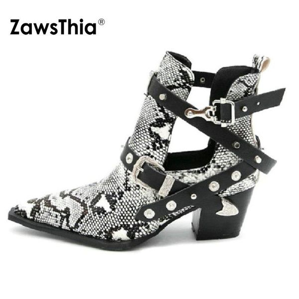 zawsthia 2020 spring autumn snake skin print pu woman boots gothic punk stylish ankle shoes stud rivets, Black
zawsthia 2020 spring autumn snake skin print pu woman boots gothic punk stylish ankle shoes stud rivets, Black