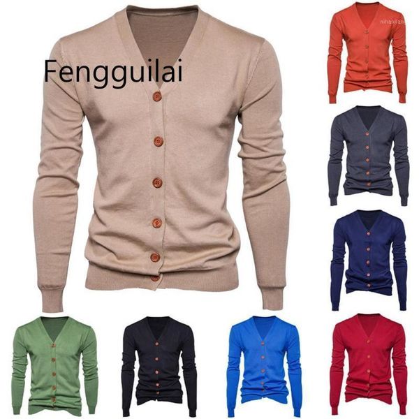 autumn men sweater casual button v-neck sweaters long sleeve cotton knit cardigan slim fit pull homme multicolor1, White;black
autumn men sweater casual button v-neck sweaters long sleeve cotton knit cardigan slim fit pull homme multicolor1, White;black