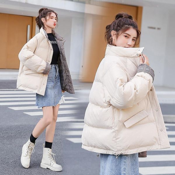 winter two side down 2020 new thickened korean junior high school girls' cotton padded jacket, Black
winter two side down 2020 new thickened korean junior high school girls' cotton padded jacket, Black