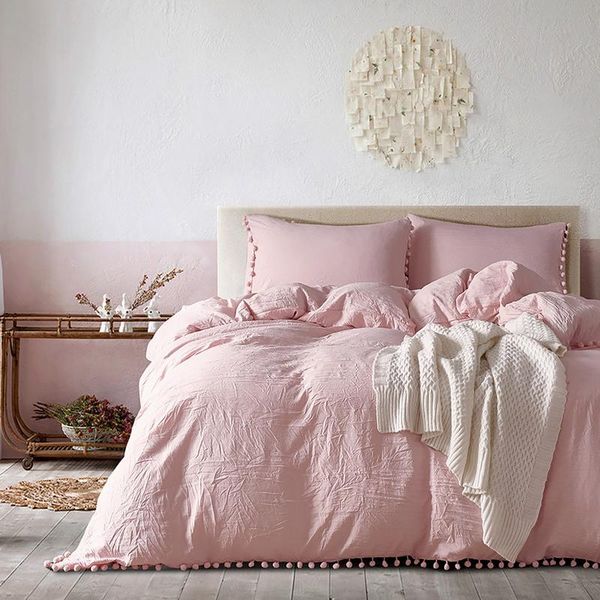 bedding sets 3 pcs/set set washed duvet cover pillowcase soft reversible cotton comfortable skin-friendly winter solid color
bedding sets 3 pcs/set set washed duvet cover pillowcase soft reversible cotton comfortable skin-friendly winter solid color