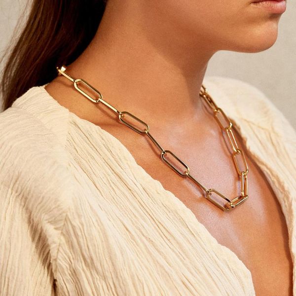 punk gold chunky link chain necklace for women hip-hop big chains choker necklace statement simple jewelry 2020 new, Silver
punk gold chunky link chain necklace for women hip-hop big chains choker necklace statement simple jewelry 2020 new, Silver