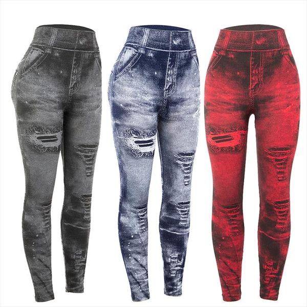women imitation jeans leggings slim elastic pencil pants casual tights 2019 new items for autumn fashion hole vintage denim pant, Blue
women imitation jeans leggings slim elastic pencil pants casual tights 2019 new items for autumn fashion hole vintage denim pant, Blue