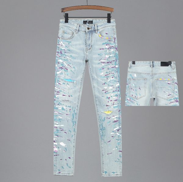 men's distressed ripped skinny jeans fashion mens jeans slim motorcycle moto biker causal mens denim pants hip hop men jeans, Blue
men's distressed ripped skinny jeans fashion mens jeans slim motorcycle moto biker causal mens denim pants hip hop men jeans, Blue