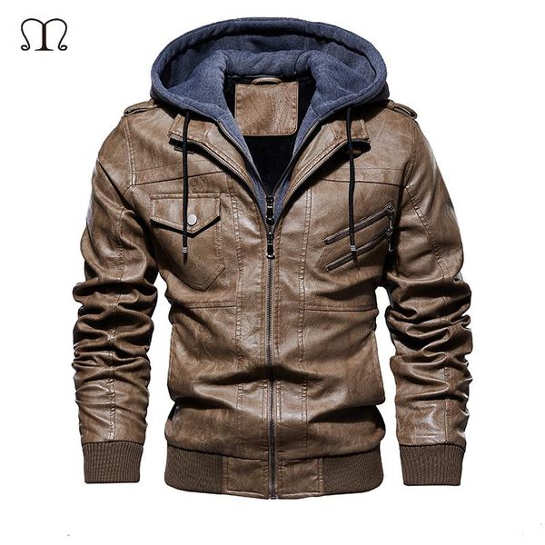 men leather jacket 2020 new winter brand motorcycle pu coat male fashion hooded warm jackets man casual loose streetwear m-4xl, Black;brown
men leather jacket 2020 new winter brand motorcycle pu coat male fashion hooded warm jackets man casual loose streetwear m-4xl, Black;brown