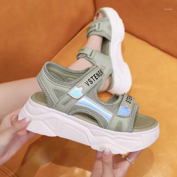 women platform sandals designers sports chunky sandal 5cm hook loop open toe casual shoes woman white green 2020 summer1, Black
women platform sandals designers sports chunky sandal 5cm hook loop open toe casual shoes woman white green 2020 summer1, Black