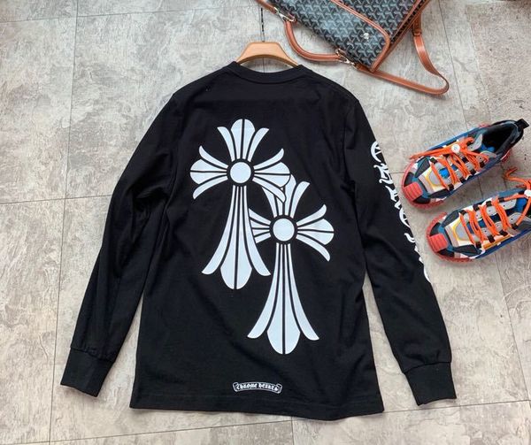 20 autumn fashion ch crosin color patchwork leather sweater cross sanskrit embroidery round neck men's and women's leisure long sl, Black;gray
20 autumn fashion ch crosin color patchwork leather sweater cross sanskrit embroidery round neck men's and women's leisure long sl, Black;gray